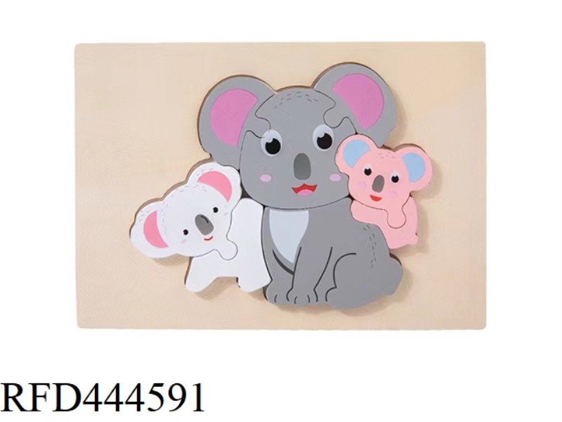 WOODEN KOALA PARENT-CHILD ANIMAL