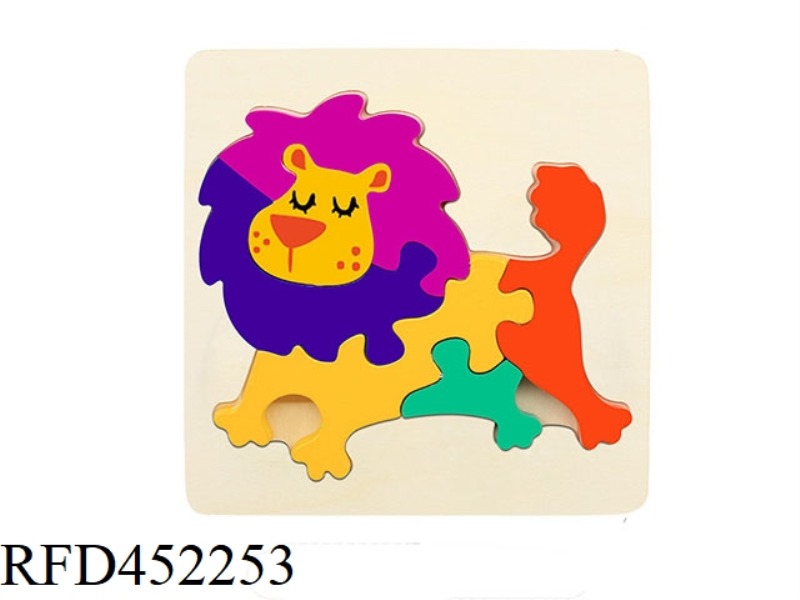 WOODEN PUZZLE LION