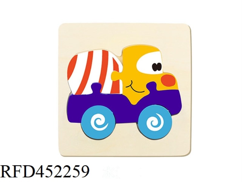 WOODEN PUZZLE CEMENT TRUCK