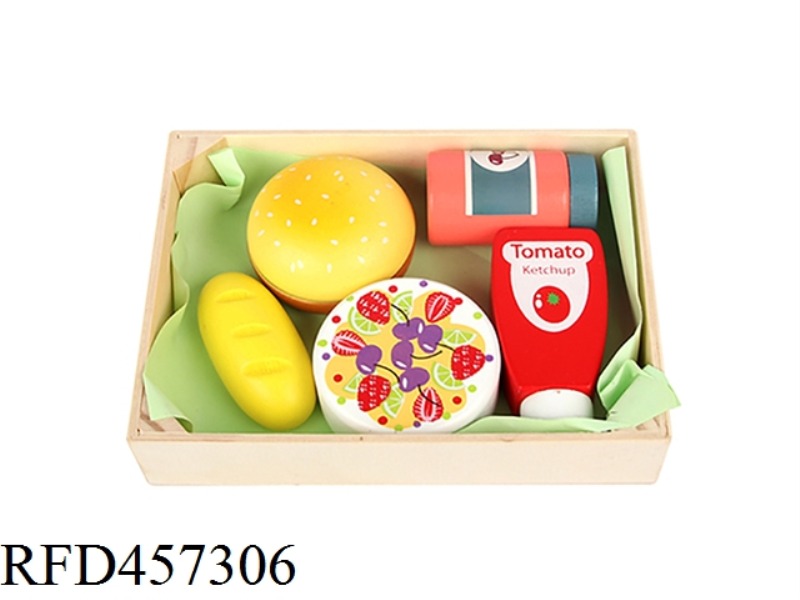 WOODEN BREAKFAST 6-PIECE SET