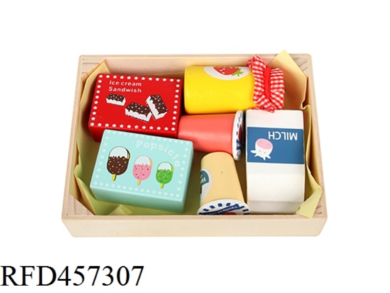7-PIECE WOODEN DRINK SET