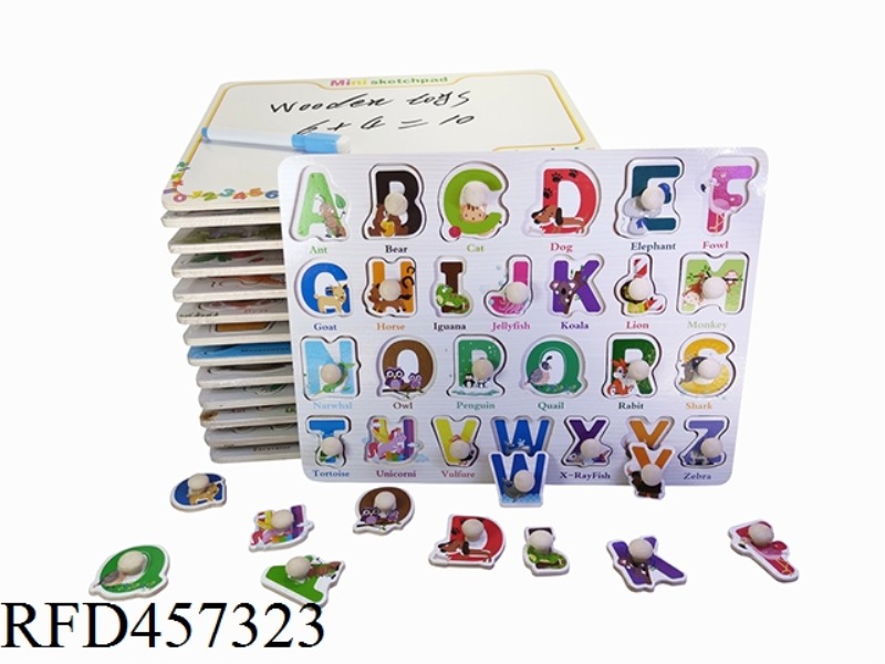WOODEN LETTER GRAB BOARD & DRAWING BOARD