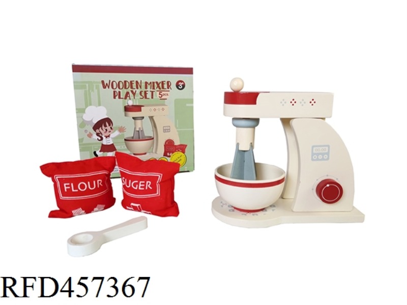 WOODEN MIXER 5-PIECE SET