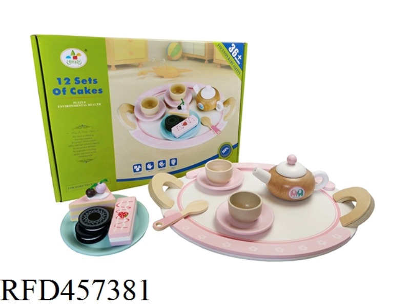 WOODEN PASTRY 12 PIECE SET