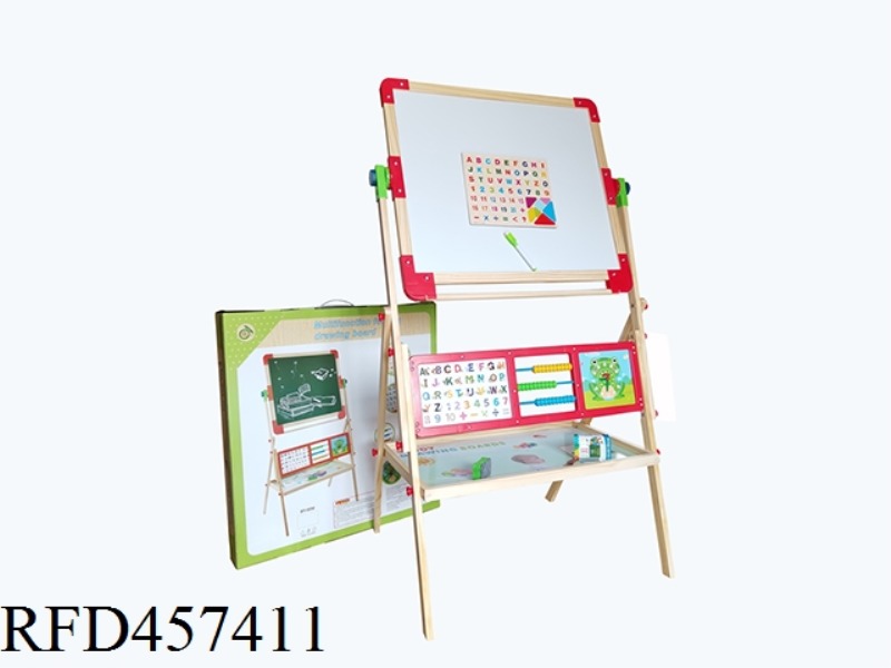WOODEN MULTIFUNCTIONAL FLIP CHART