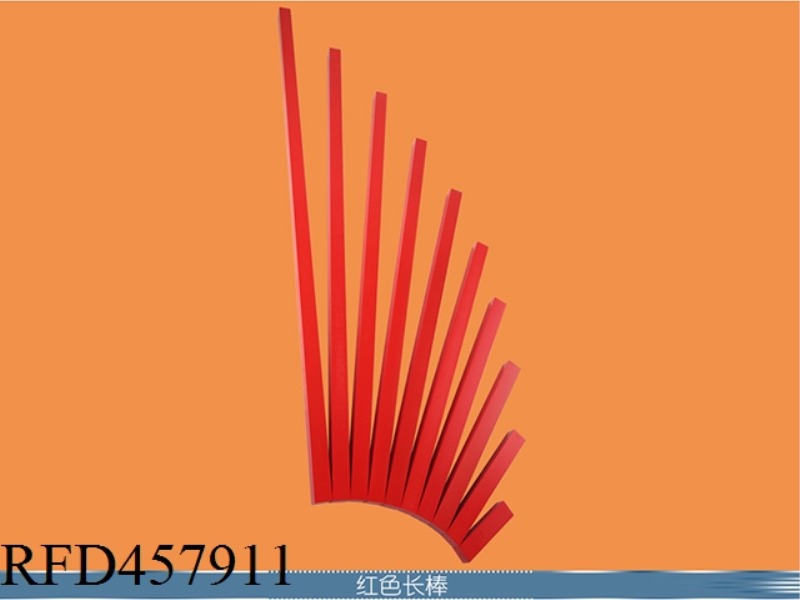 WOODEN RED LONG STICK