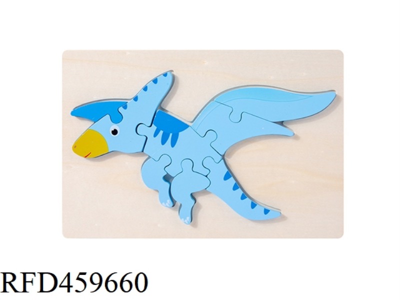 WOODEN THREE-DIMENSIONAL PUZZLE PTEROSAUR
