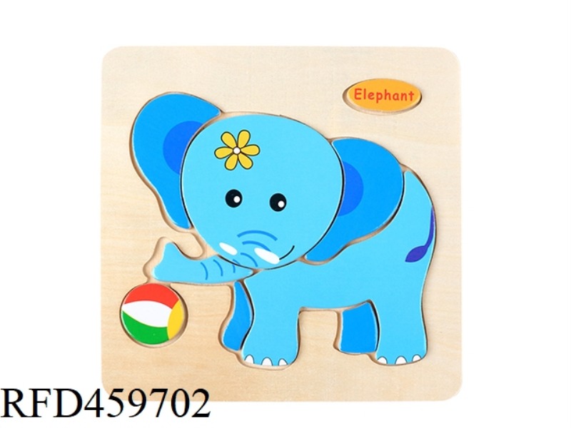 WOODEN ELEPHANT PUZZLE