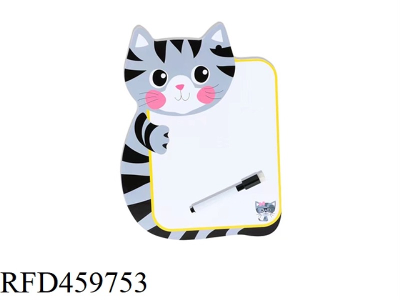 WOODEN CARTOON GRAFFITI KITTEN DRAWING BOARD
