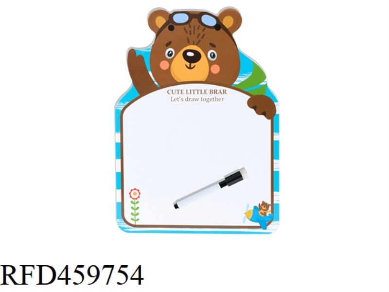 WOODEN CARTOON GRAFFITI BEAR DRAWING BOARD