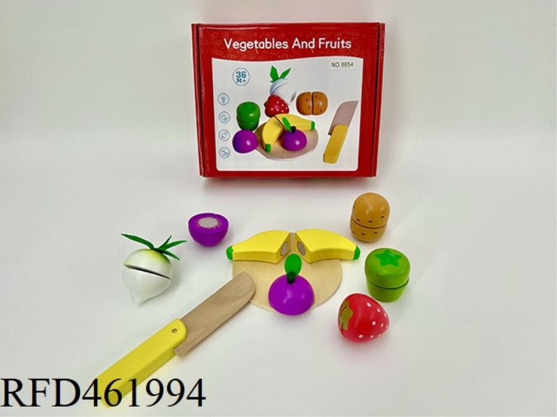 WOODEN VELCRO VEGETABLE SLICE MUSIC