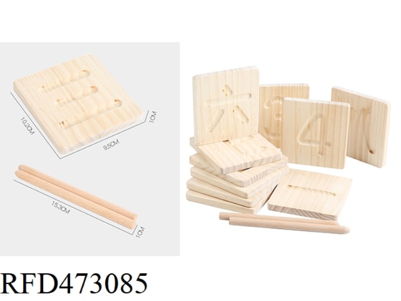 WOODEN DOUBLE-SIDED WRITING PRACTICE BOARD