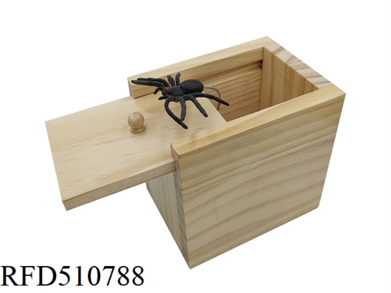 WOOD RUBBER WOOD LARGE PRANK SPIDER