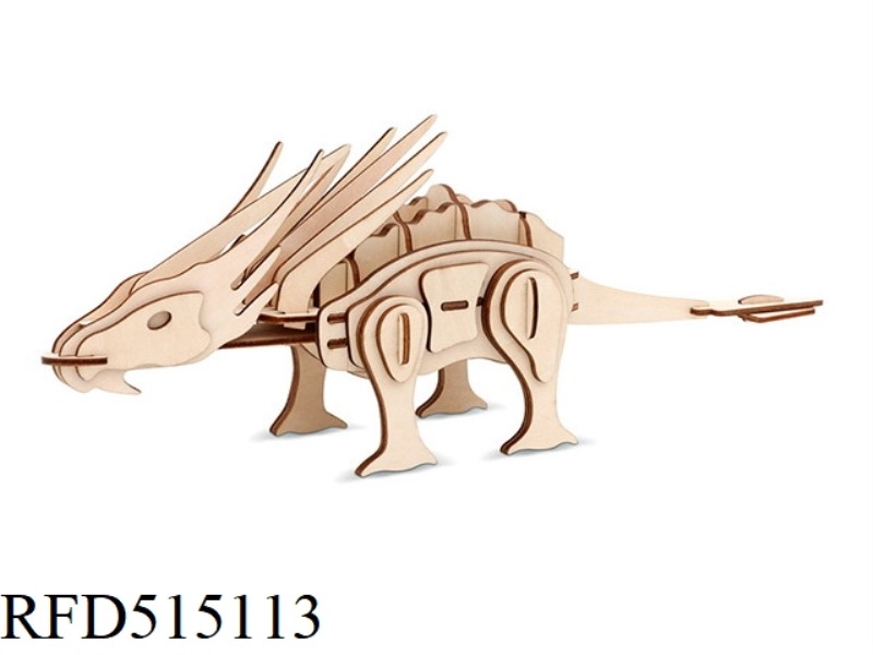 WOODEN TRICERATOPS 52PCS