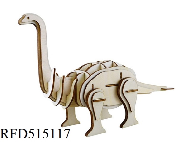WOODEN BRONTOSAURUS 41PCS