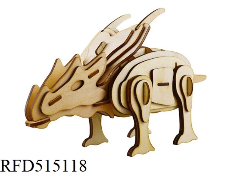 WOODEN SPINOSAURUS 49PCS