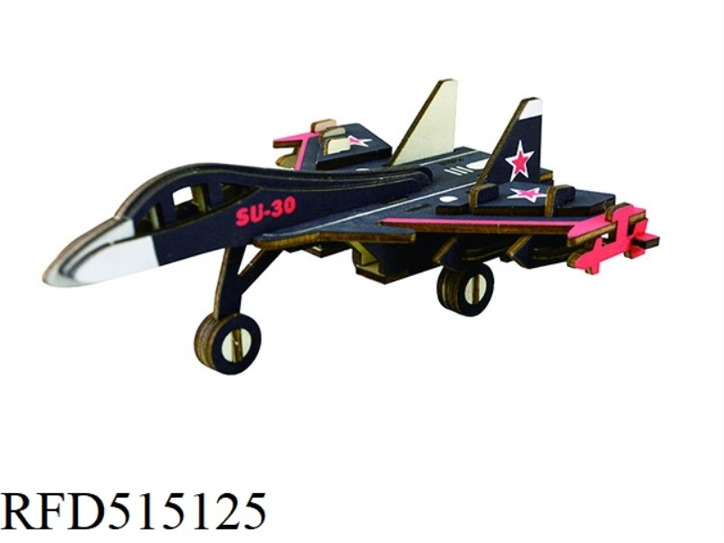 WOODEN SU-30 FIGHTER 38PCS