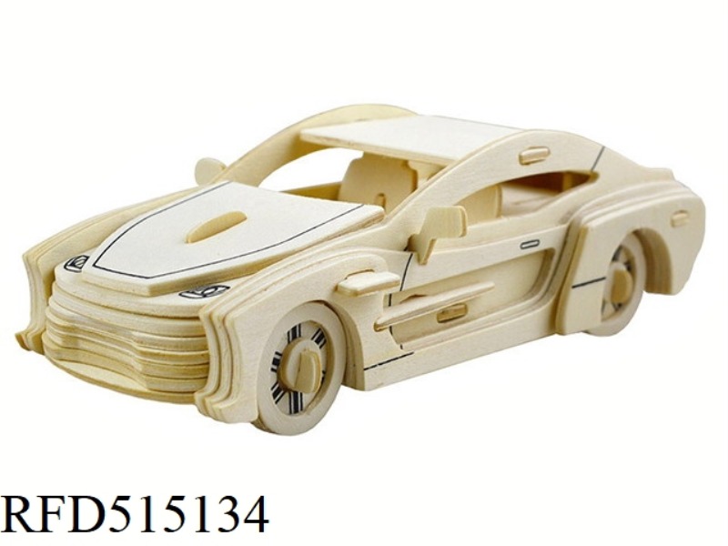 WOODEN ASTON MARTIN CAR 14PCS