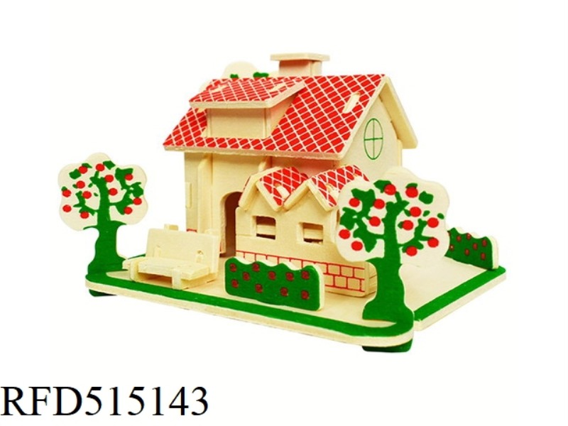 WOODEN APPLE PARADISE 43PCS