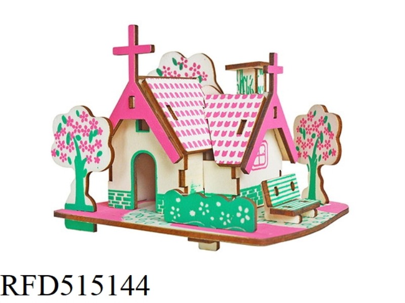 WOODEN AMERICAN PASTORAL COTTAGE 30PCS
