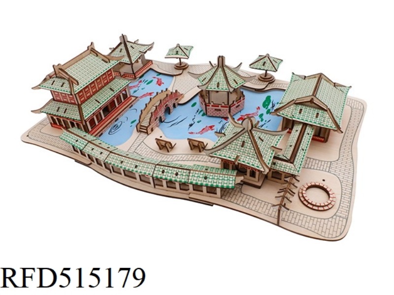 WOODEN SUZHOU GARDEN 339PCS