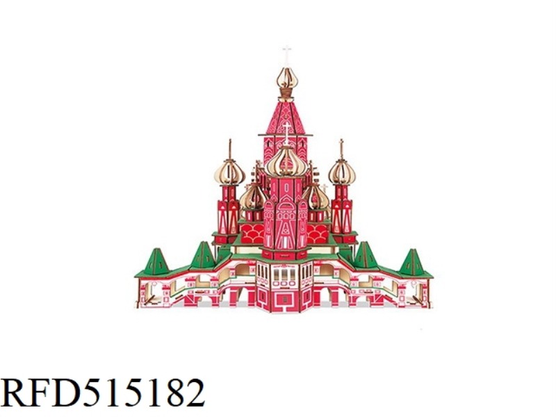 WOODEN RUSSIAN CASTLE 492PCS