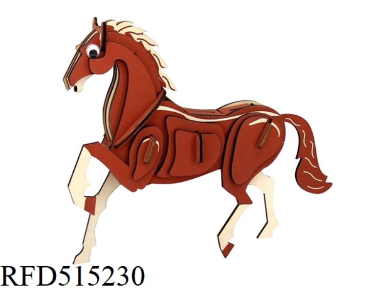 WOODEN HORSE 32PCS