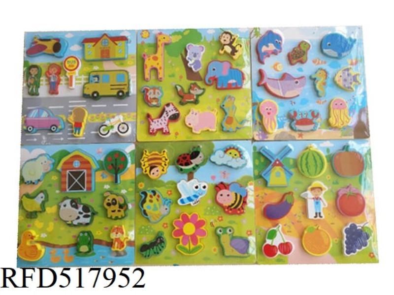 WOODEN SCENE PUZZLE 6 PIECES