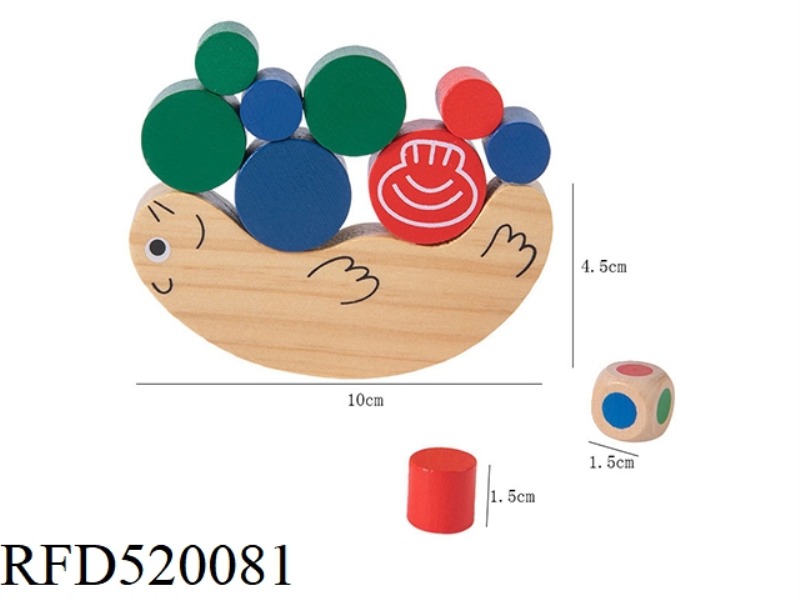 WOODEN SNAIL BALANCING JENGA