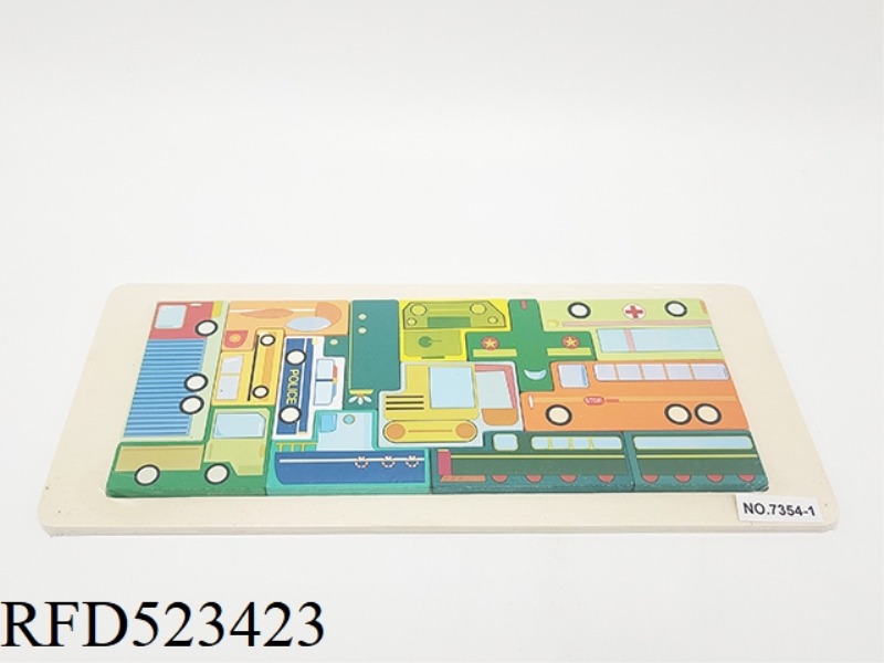 WOODEN VEHICLE PUZZLE