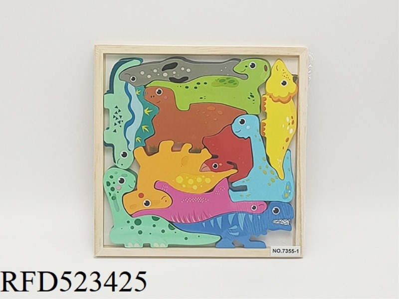 WOODEN DINOSAUR CASE