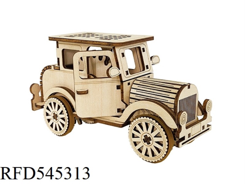 WOODEN VINTAGE CAR