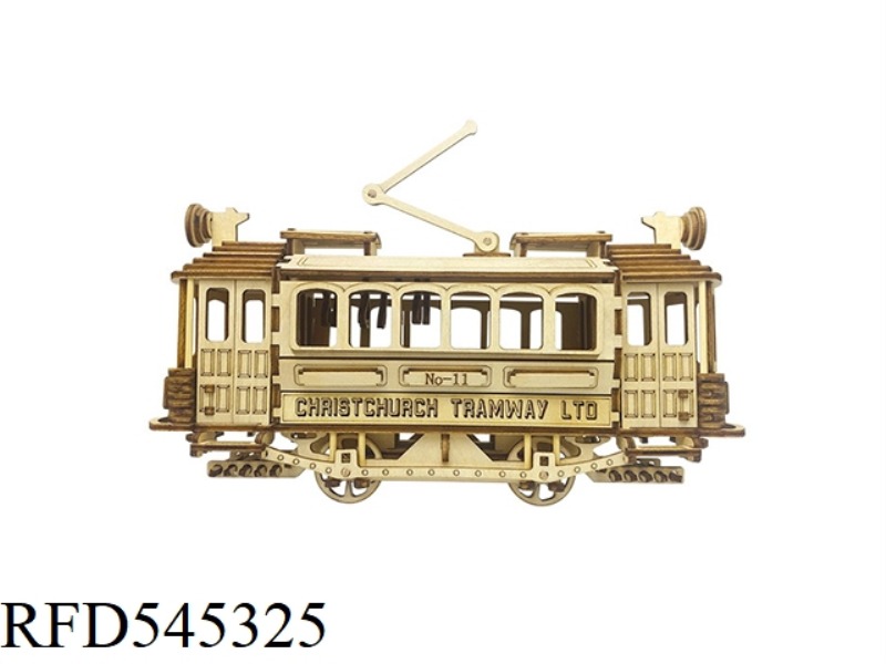 VINTAGE WOODEN TROLLEY