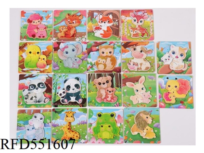 WOODEN PUZZLE (18 RANDOM PIECES)