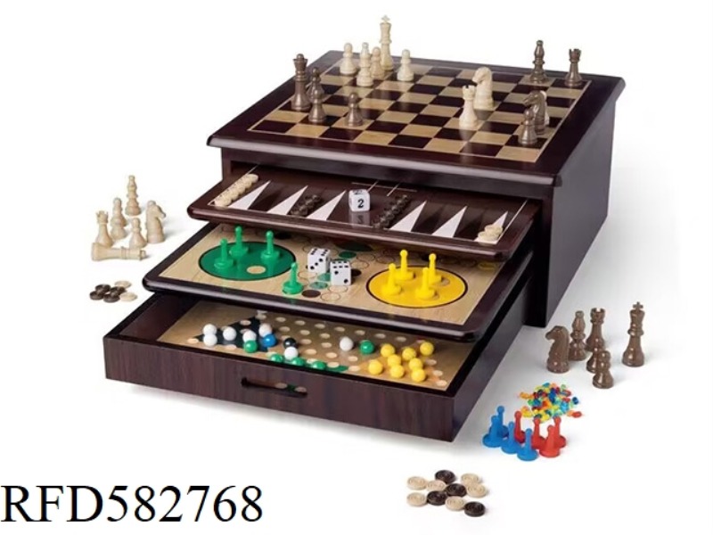 10 IN 1 MULTIPURPOSE CHESS BOARD