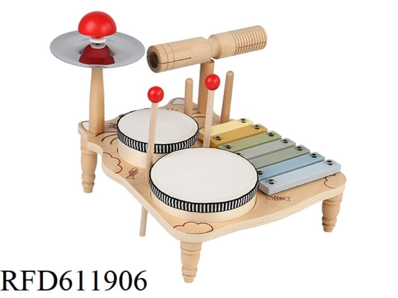 WOODEN MULTI-FUNCTION KITTEN BANDSTAND