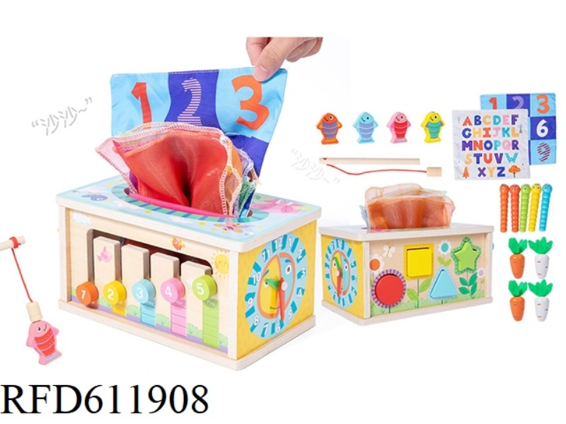 WOODEN MULTIFUNCTIONAL CARDBOARD GAME BOX