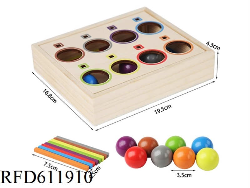 WOODEN RAINBOW SORTING BALL