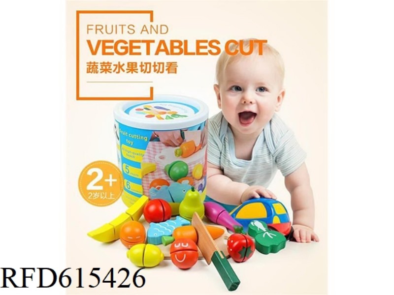 WOODEN CUTTING FOOD TOYS