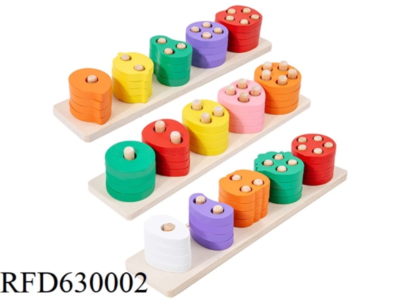 FRUIT AND VEGETABLE COLUMN BUILDING BLOCKS