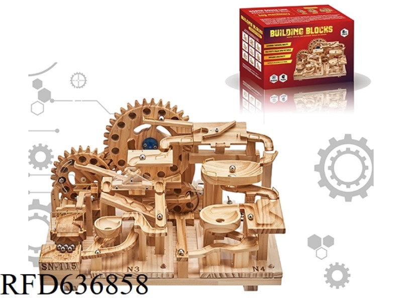 DIY ASSEMBLING MODEL BUILDING BLOCKS TRACK