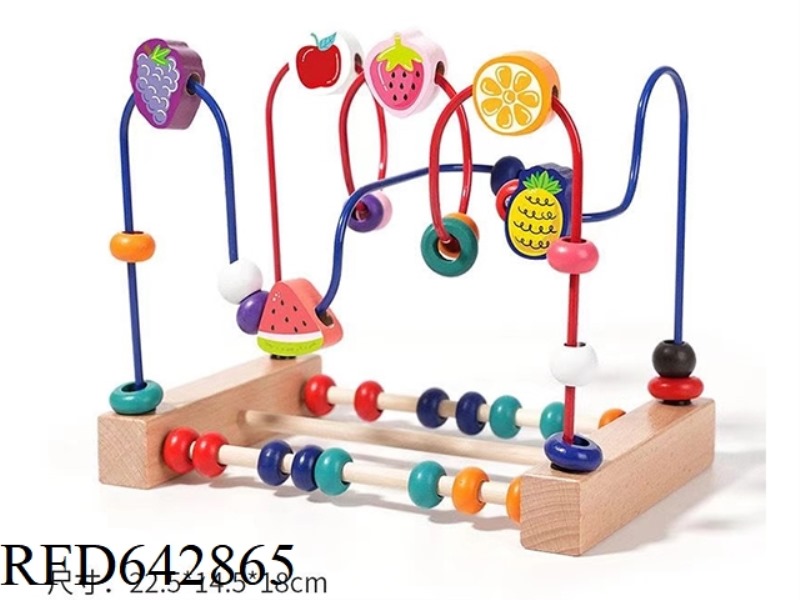 TWO-TRACK FRUIT WRAPPED AROUND BEADS