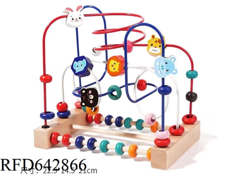 THREE-TRACK ANIMAL CIRCLING BEADS