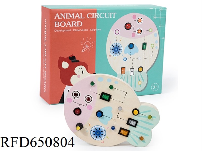 WOODEN FISH LED LIGHTS BUSY BOARD