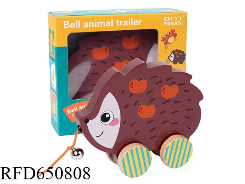 WOODEN HEDGEHOG BELL TRACTOR