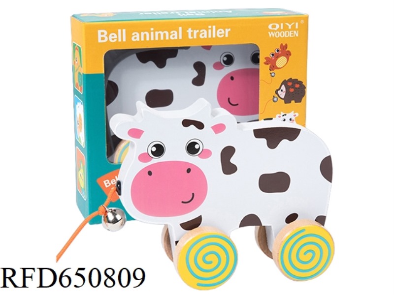 WOODEN COW BELL TRACTOR