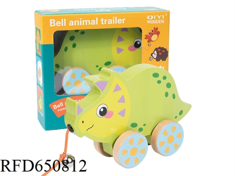 WOODEN RHINO BELL TRACTOR