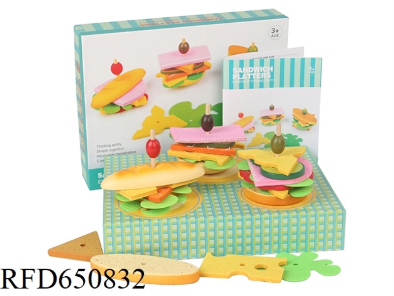 WOODEN PLAYHOUSE SANDWICH SET