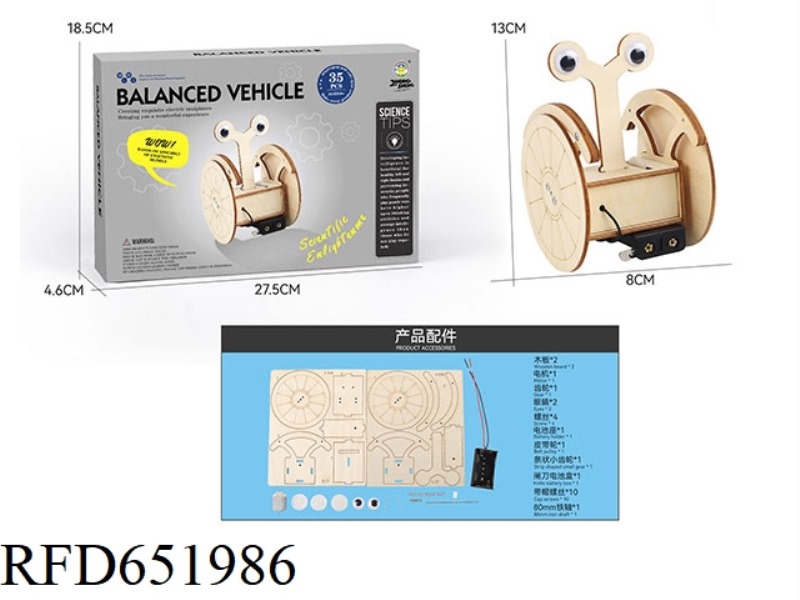 WOOD SCIENCE AND EDUCATION EXPERIMENT - BALANCE CAR (35PCS)