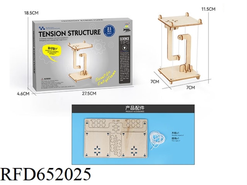WOOD SCIENCE AND EDUCATION EXPERIMENT - TENSION STRUCTURE (21PCS)